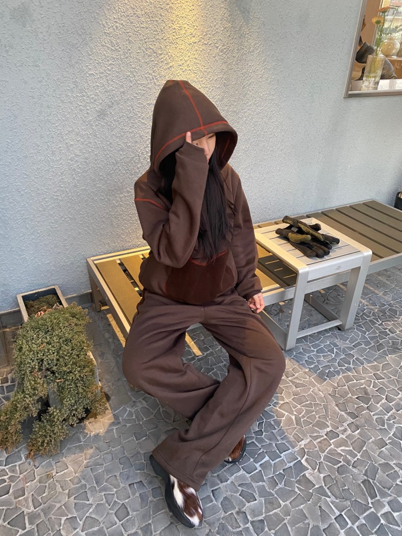 SEARE東大門㊣直郵女裝新款休閑職業熱賣25秋冬真品衛衣兜帽SEARE衛衣