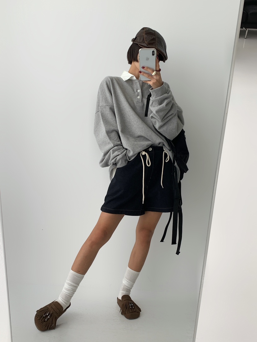 ANGLOG BEIGE韓國直郵㊣女裝新品推薦熱賣25秋冬人氣長袖T恤ANGLOG BEIGE長袖T恤