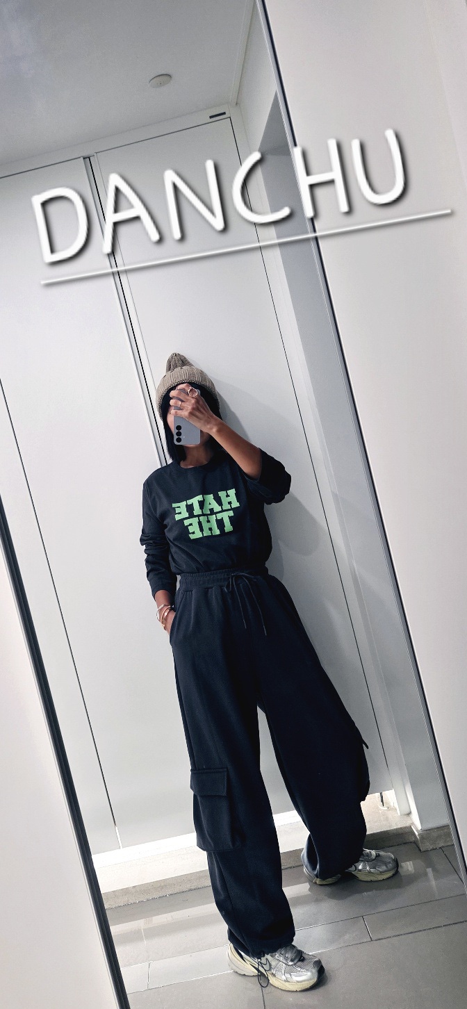 DANCHU東大門㊣代購女裝新款熱賣休閑職業25秋冬休閑褲口袋柔軟DANCHU休閑褲