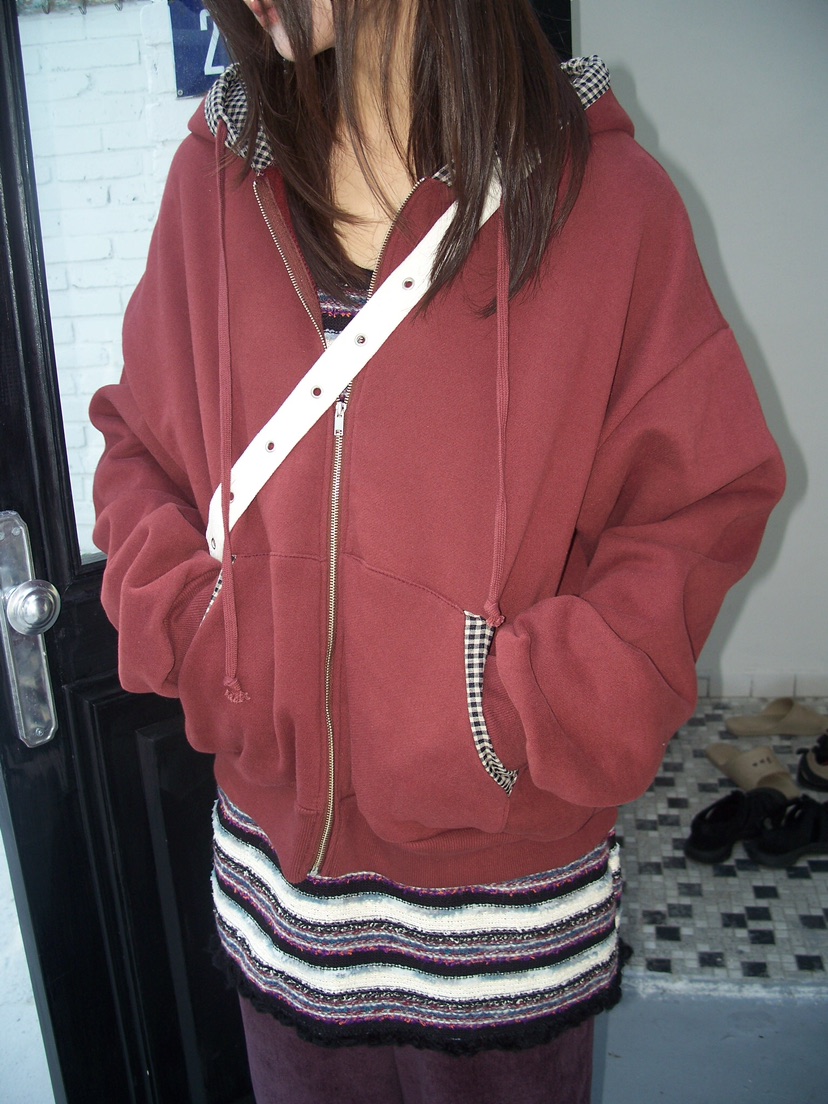 FLASH韓國代購㊣女裝新品真品職業人氣25秋冬衛衣連帽拉鏈衫FLASH衛衣