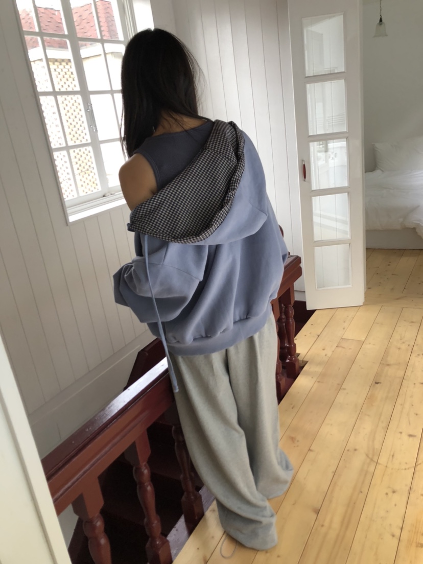 FLASH韓國代購㊣女裝新品真品職業人氣25秋冬衛衣連帽拉鏈衫FLASH衛衣