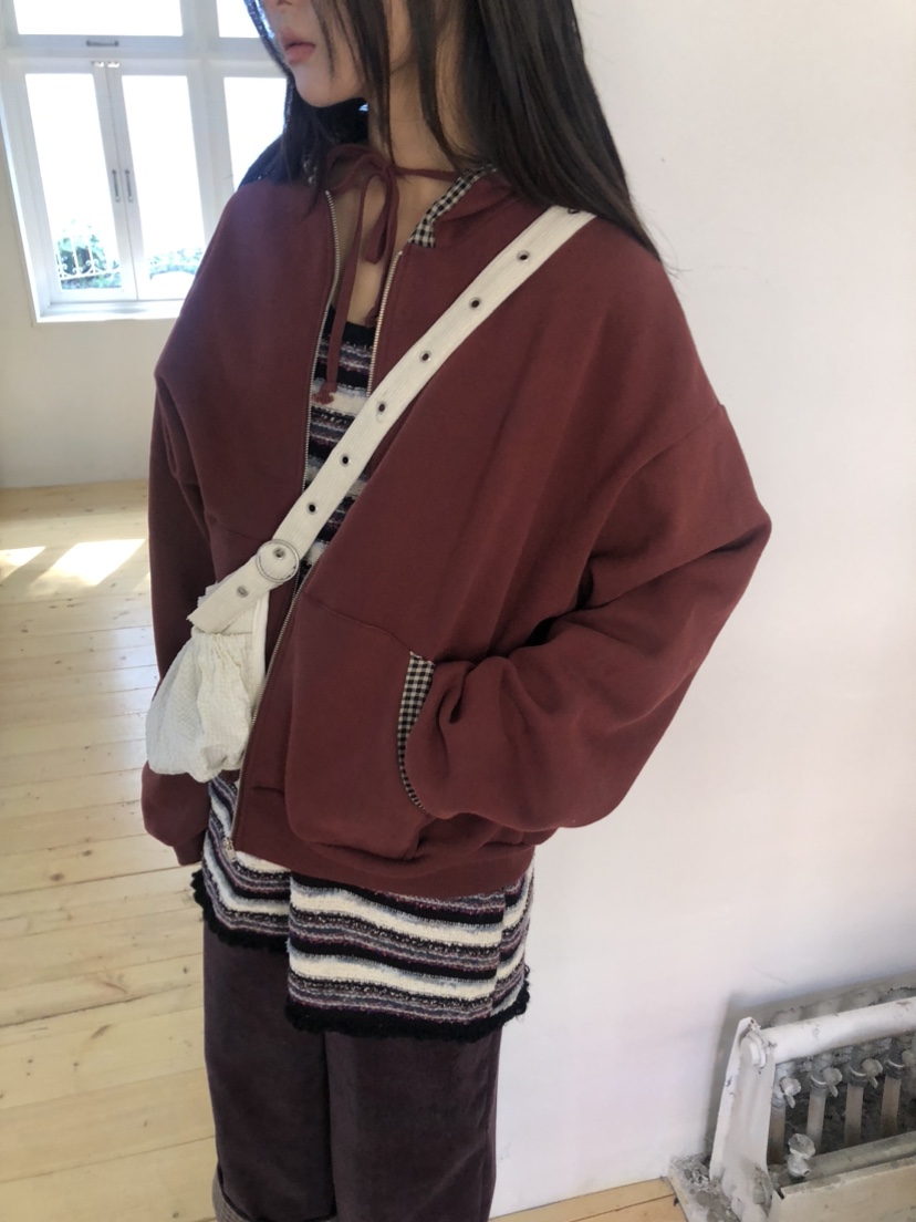 FLASH韓國代購㊣女裝新品真品職業人氣25秋冬衛衣連帽拉鏈衫FLASH衛衣