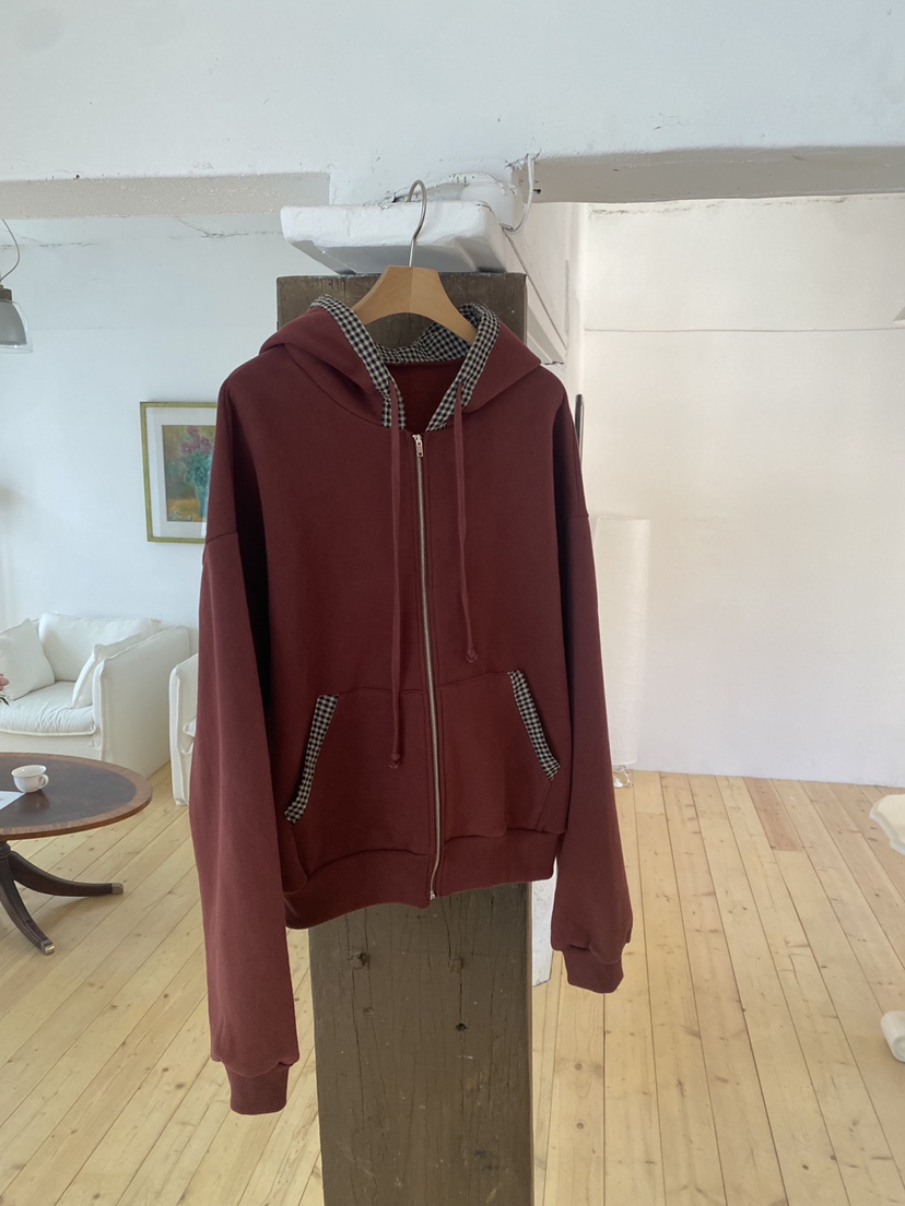 FLASH韓國代購㊣女裝新品真品職業人氣25秋冬衛衣連帽拉鏈衫FLASH衛衣