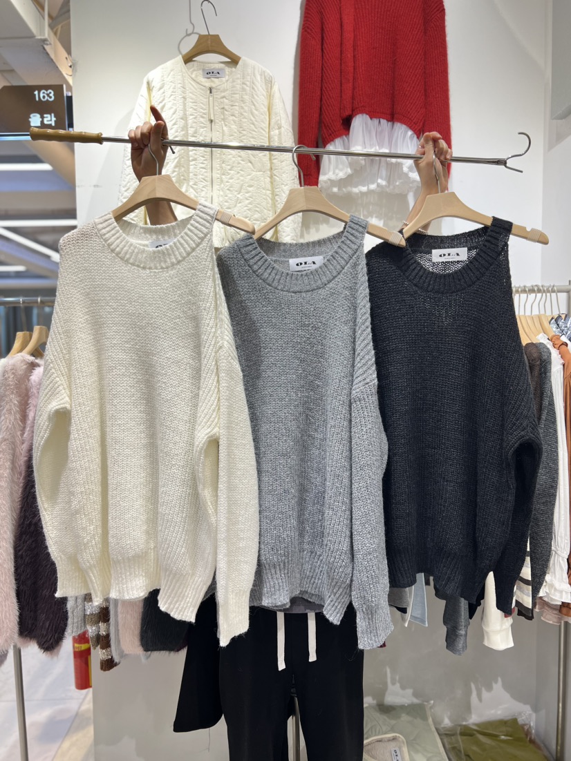 OLA韓國代購㊣女裝新款熱賣休閑時尚真品人氣推薦職業針織衫mellor/OLA針織衫