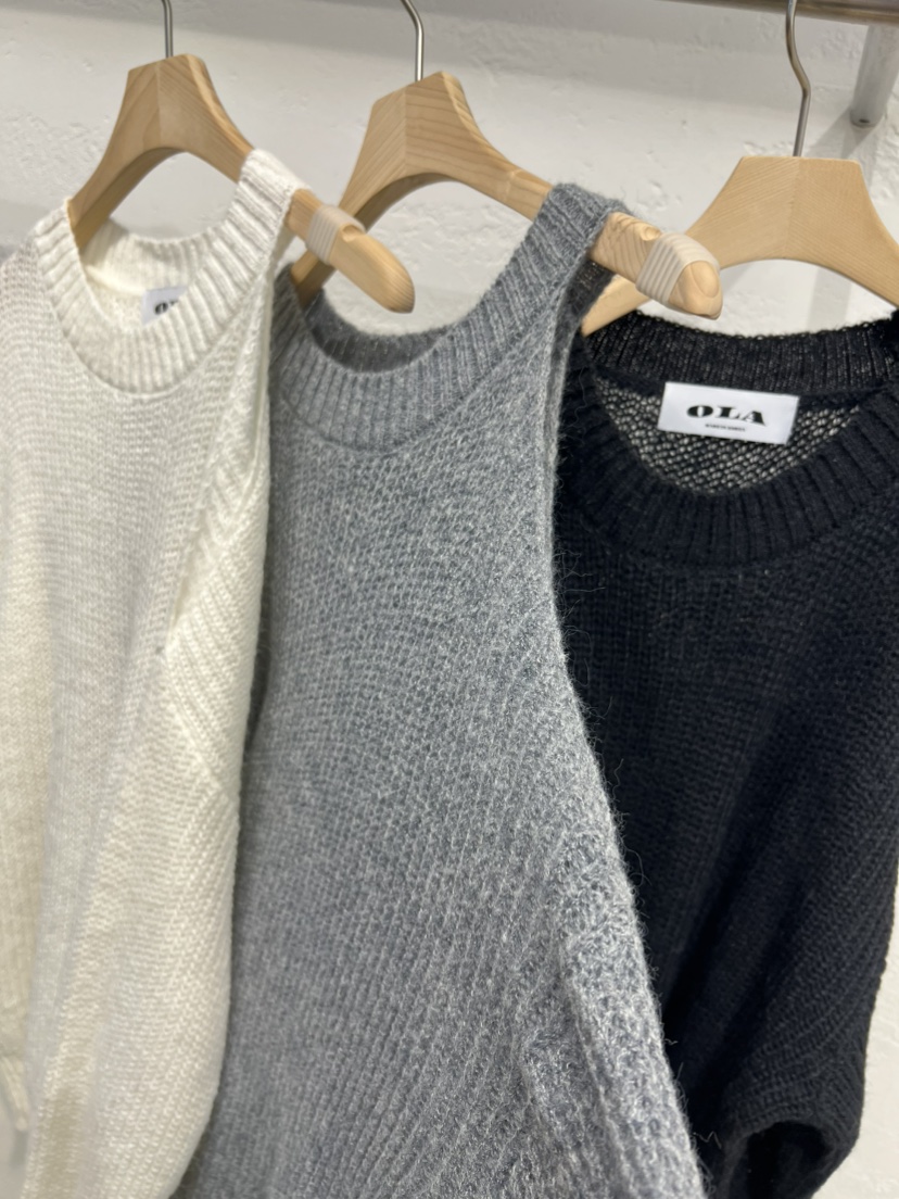 OLA韓國代購㊣女裝新款熱賣休閑時尚真品人氣推薦職業針織衫mellor/OLA針織衫