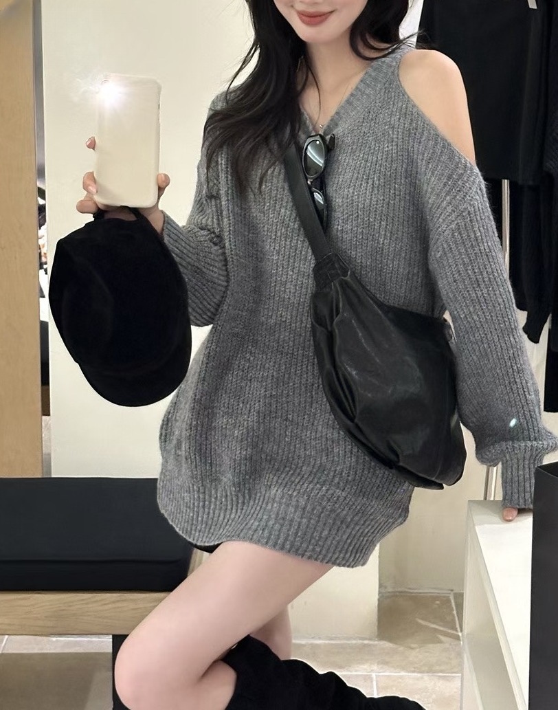 OLA韓國代購㊣女裝新款熱賣休閑時尚真品人氣推薦職業針織衫mellor/OLA針織衫