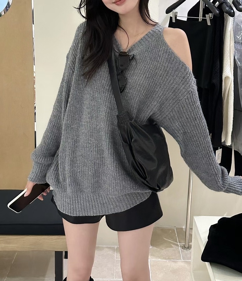 OLA韓國代購㊣女裝新款熱賣休閑時尚真品人氣推薦職業針織衫mellor/OLA針織衫