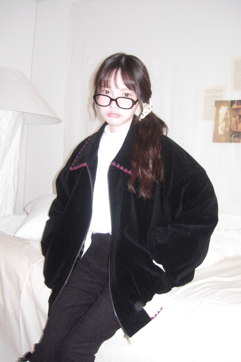 MAISONDEGLORY韓國直郵㊣女士新品時尚25秋冬熱賣人氣夾克絎縫MAISON DE GLORY夾克