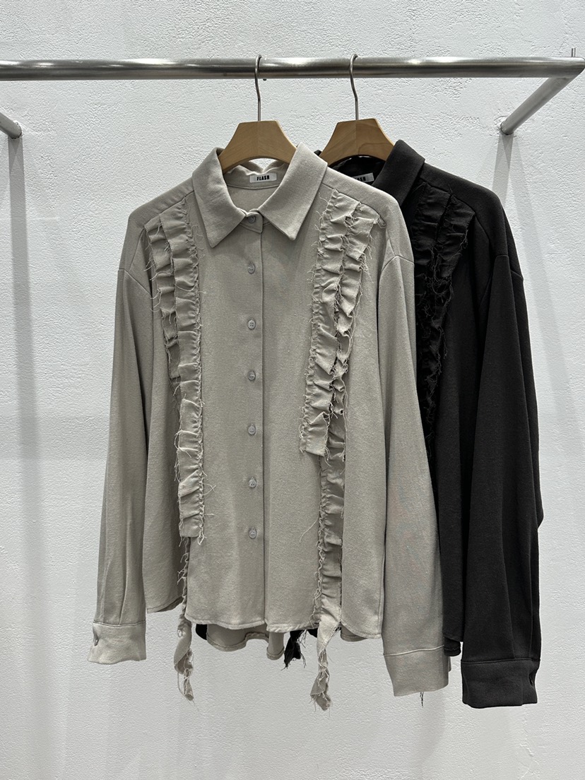 FLASH東大門㊣實拍女裝新款熱賣職業25秋冬推薦人氣襯衫蕾絲衫FLASH襯衫/蕾絲衫