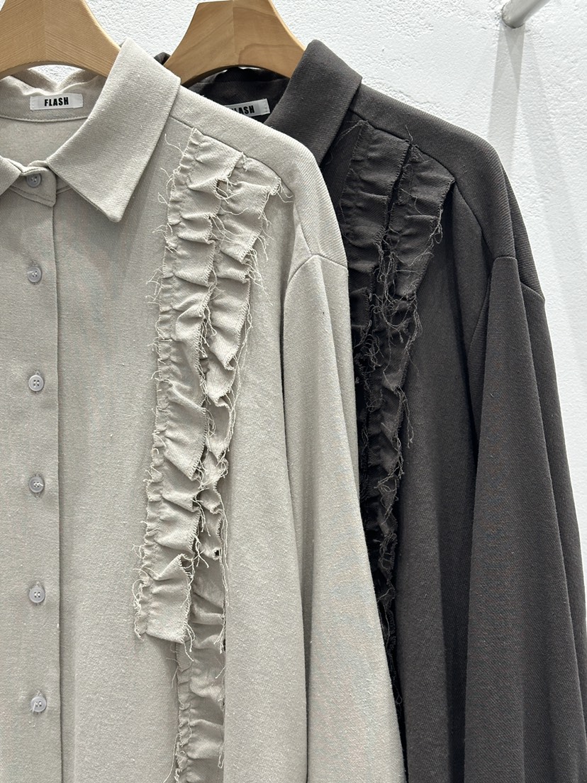 FLASH東大門㊣實拍女裝新款熱賣職業25秋冬推薦人氣襯衫蕾絲衫FLASH襯衫/蕾絲衫