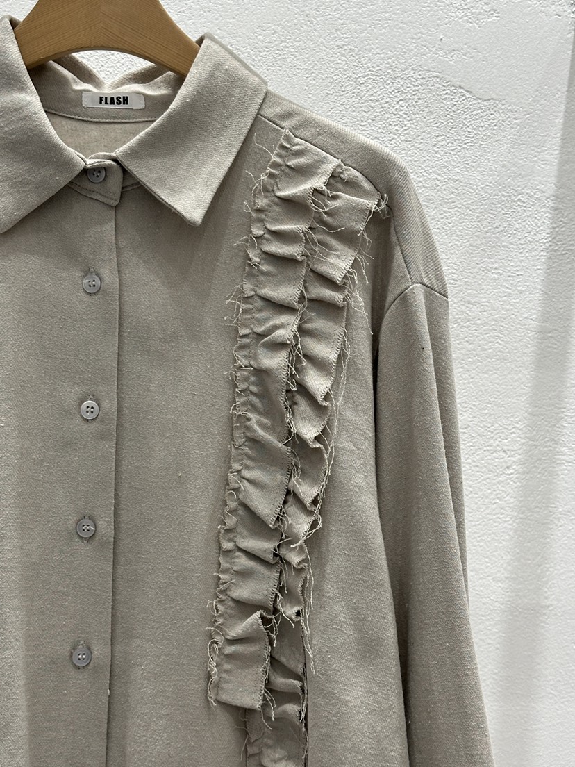 FLASH東大門㊣實拍女裝新款熱賣職業25秋冬推薦人氣襯衫蕾絲衫FLASH襯衫/蕾絲衫