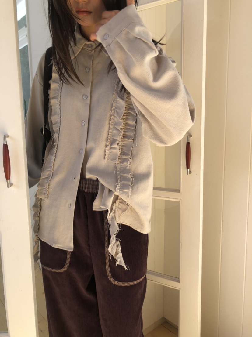 FLASH東大門㊣實拍女裝新款熱賣職業25秋冬推薦人氣襯衫蕾絲衫FLASH襯衫/蕾絲衫