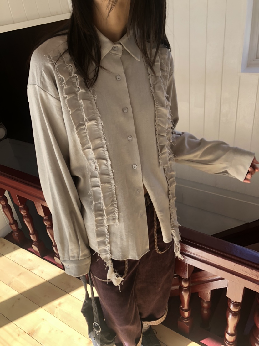 FLASH東大門㊣實拍女裝新款熱賣職業25秋冬推薦人氣襯衫蕾絲衫FLASH襯衫/蕾絲衫圖色2