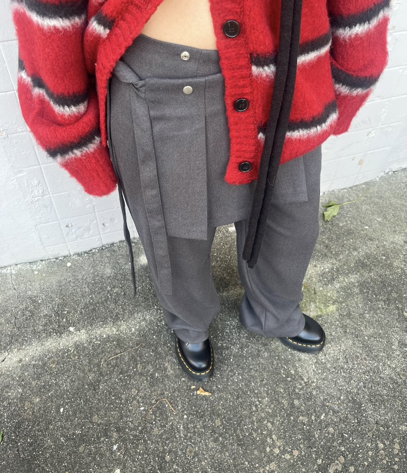 NEAR LEAP-P韓國直郵㊣女裝新款熱賣推薦人氣25秋冬裙褲褶皺NEAR LEAP裙褲