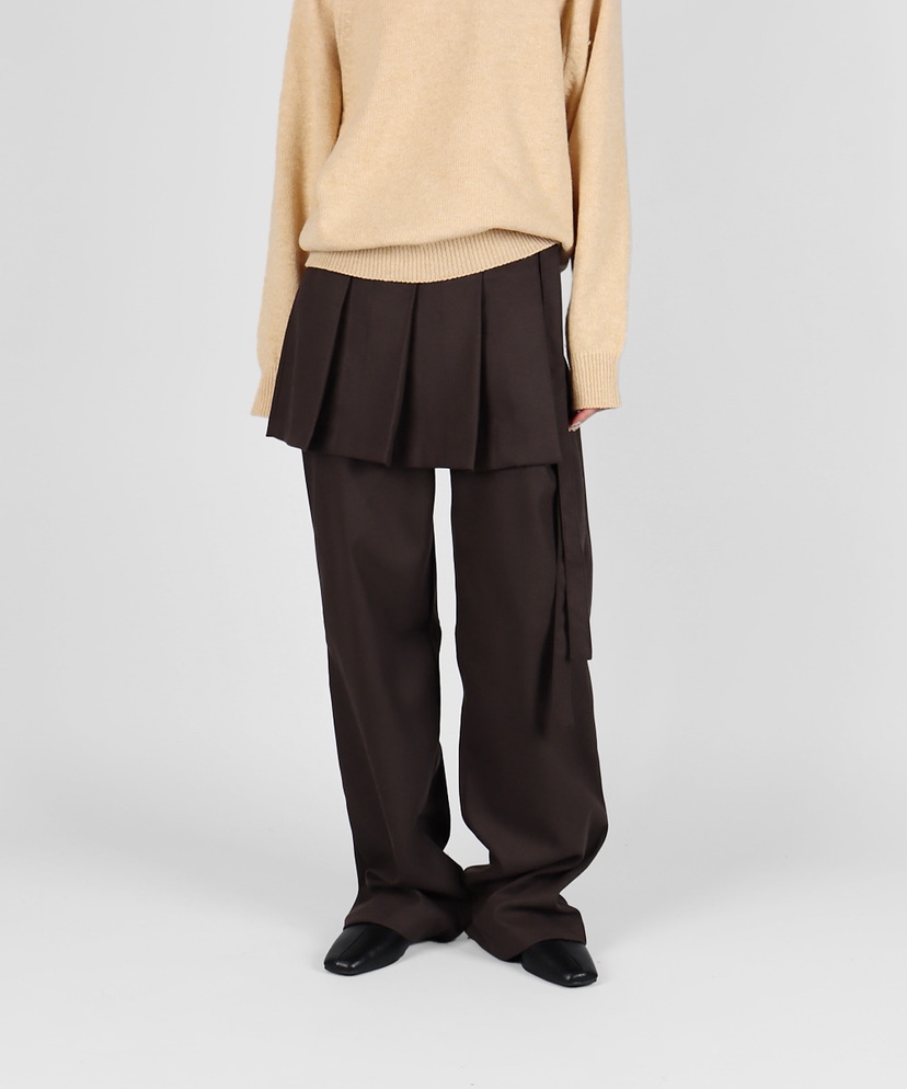 NEAR LEAP-P韓國直郵㊣女裝新款熱賣推薦人氣25秋冬裙褲褶皺NEAR LEAP裙褲