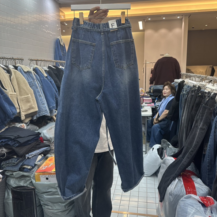 ITZEL東大門㊣代購女士新款職業25秋冬時尚休閑推薦人氣牛仔褲ITZEL牛仔褲