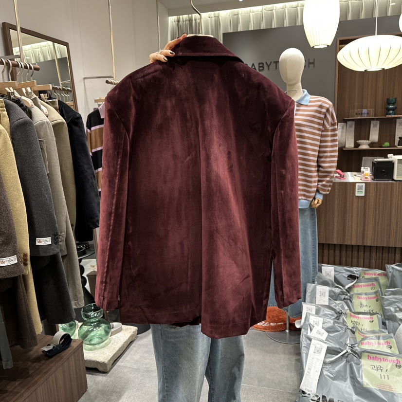 BABYTOUCH韓國代購㊣女士新品真品時尚25秋冬休閑職業熱賣夾克BABYTOUCH夾克