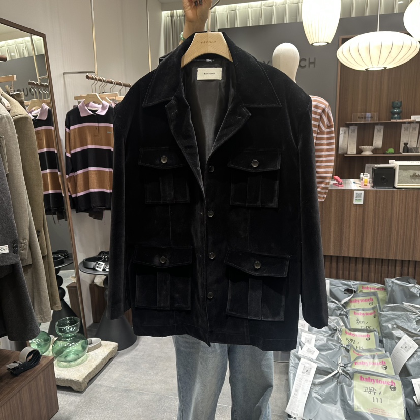 BABYTOUCH韓國代購㊣女士新品真品時尚25秋冬休閑職業熱賣夾克BABYTOUCH夾克圖色2