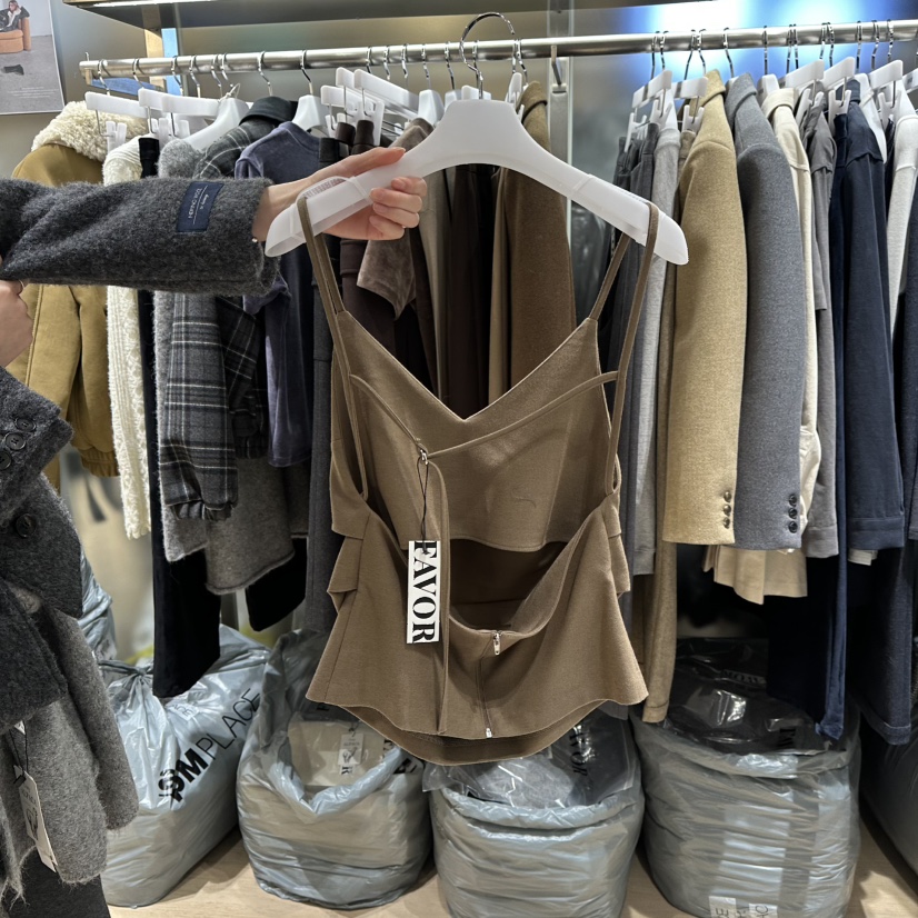 FAVOR-P東大門㊣實拍女士新款休閑真品熱賣吊帶背心不含內搭FAVOR-P吊帶/背心