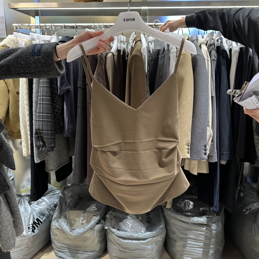 FAVOR-P東大門㊣實拍女士新款休閑真品熱賣吊帶背心不含內搭FAVOR-P吊帶/背心圖色2