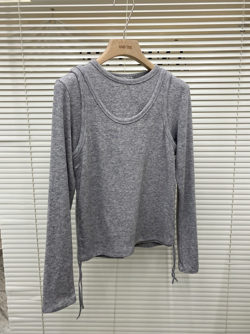 AND THE韓國代購㊣女士新款推薦休閑時尚真品職業套裝褶皺AND THE套裝圖色3