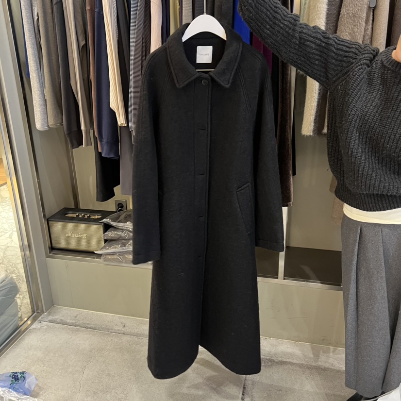 FAVE/FAVOURITE韓國直郵㊣女士新款職業真品中長款大衣含腰帶FAVOURITE中長款大衣圖色2