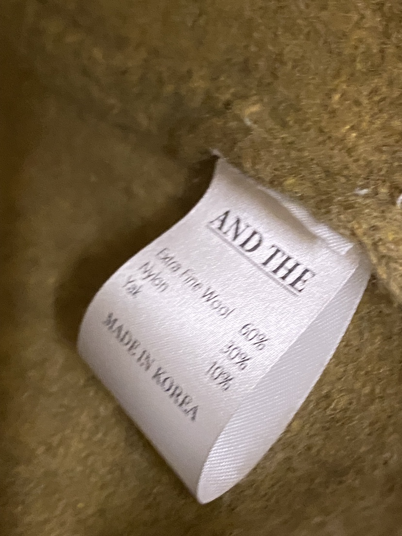 AND THE韓國代購㊣女裝新款休閑時尚真品職業25秋冬針織衫AND THE針織衫