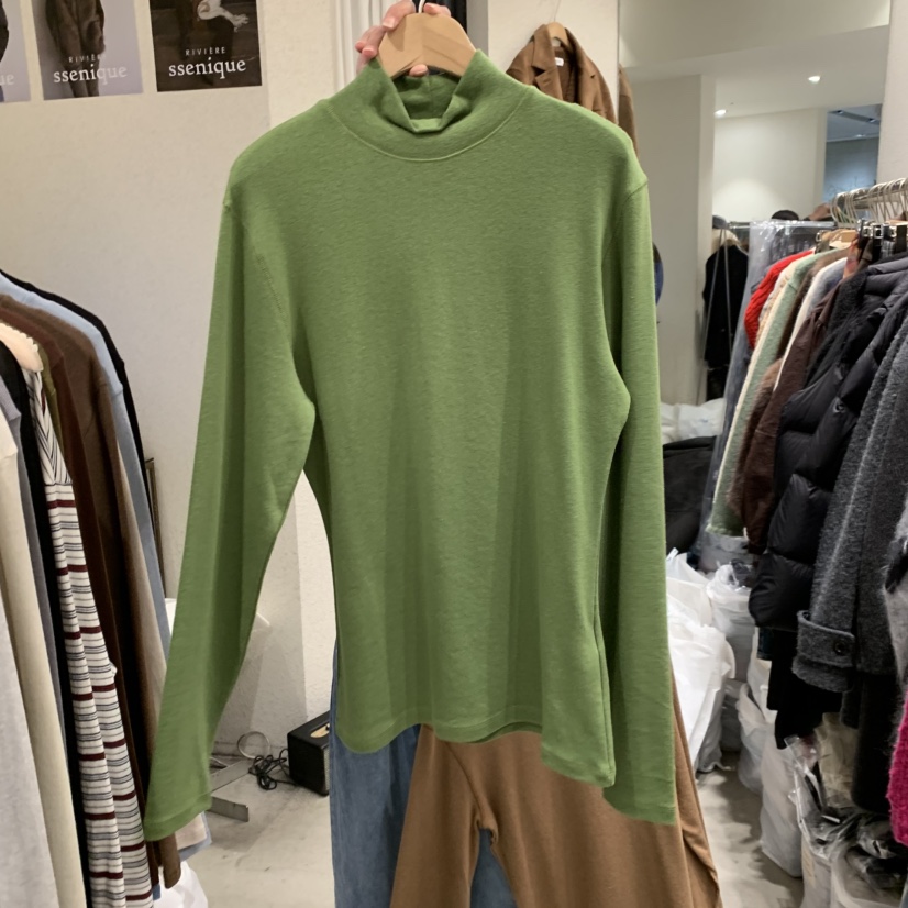SSEMIENNE東大門㊣直郵女裝新款真品長袖T恤安哥拉羊毛衫高領SSENIQUE長袖T恤圖色3