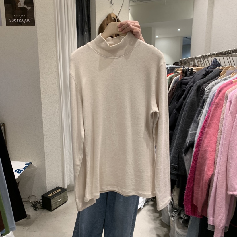 SSEMIENNE東大門㊣直郵女裝新款真品長袖T恤安哥拉羊毛衫高領SSENIQUE長袖T恤圖色5
