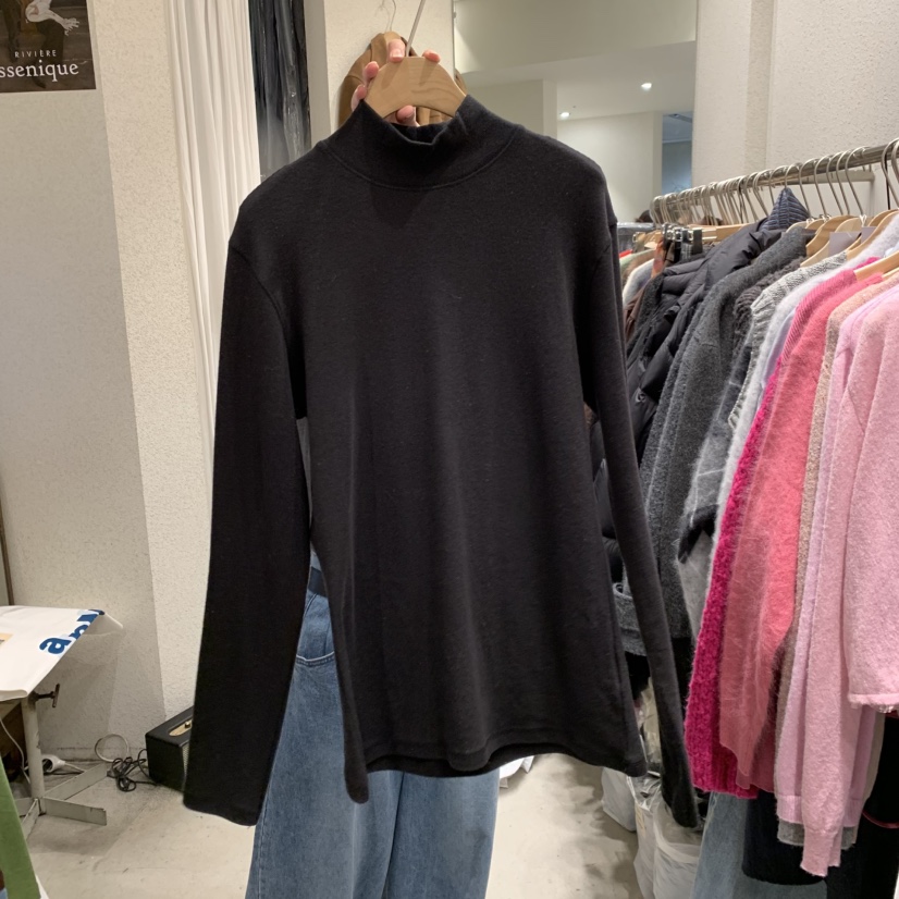 SSEMIENNE東大門㊣直郵女裝新款真品長袖T恤安哥拉羊毛衫高領SSENIQUE長袖T恤圖色7