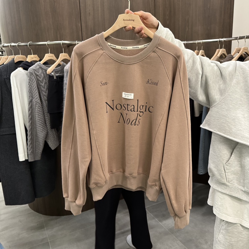 URBANSTORY/REMAKING韓國直郵㊣女裝新款推薦職業衛衣加絨Remaking/URBANSTORY衛衣