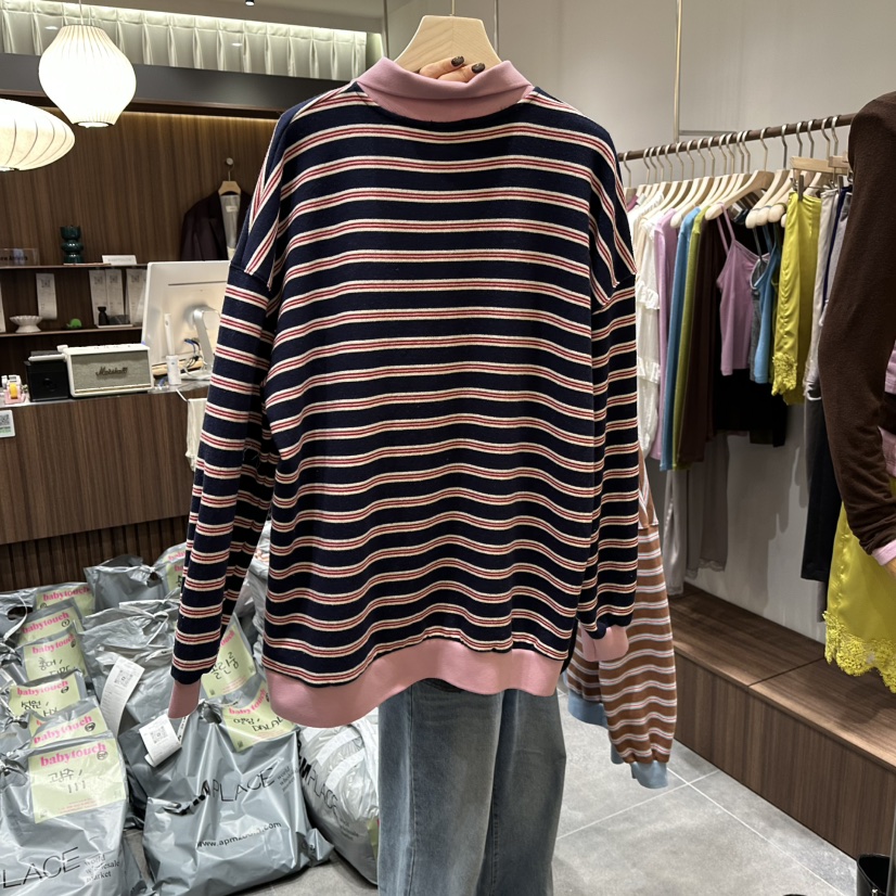 BABYTOUCH韓國直郵㊣女裝新款人氣熱賣25秋冬推薦長袖T恤加絨BABYTOUCH長袖T恤