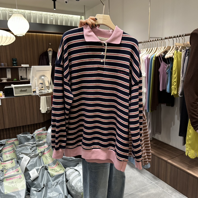 BABYTOUCH韓國直郵㊣女裝新款人氣熱賣25秋冬推薦長袖T恤加絨BABYTOUCH長袖T恤圖色2