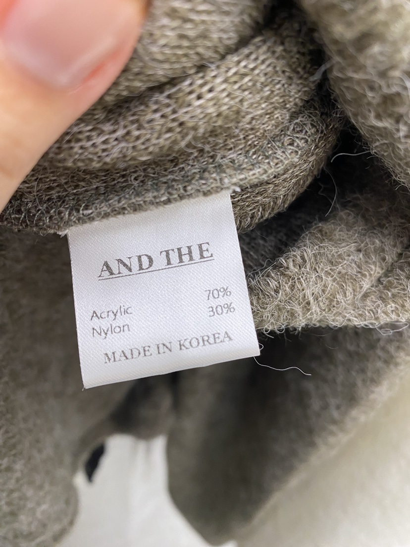 AND THE韓國直郵㊣女裝新品真品推薦人氣熱賣25秋冬針織衫AND THE針織衫