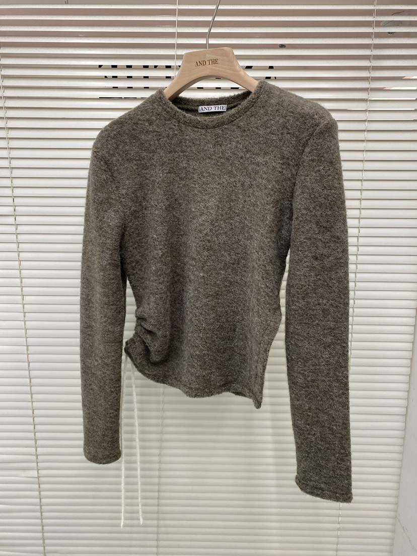 AND THE韓國直郵㊣女裝新品真品推薦人氣熱賣25秋冬針織衫AND THE針織衫圖色3