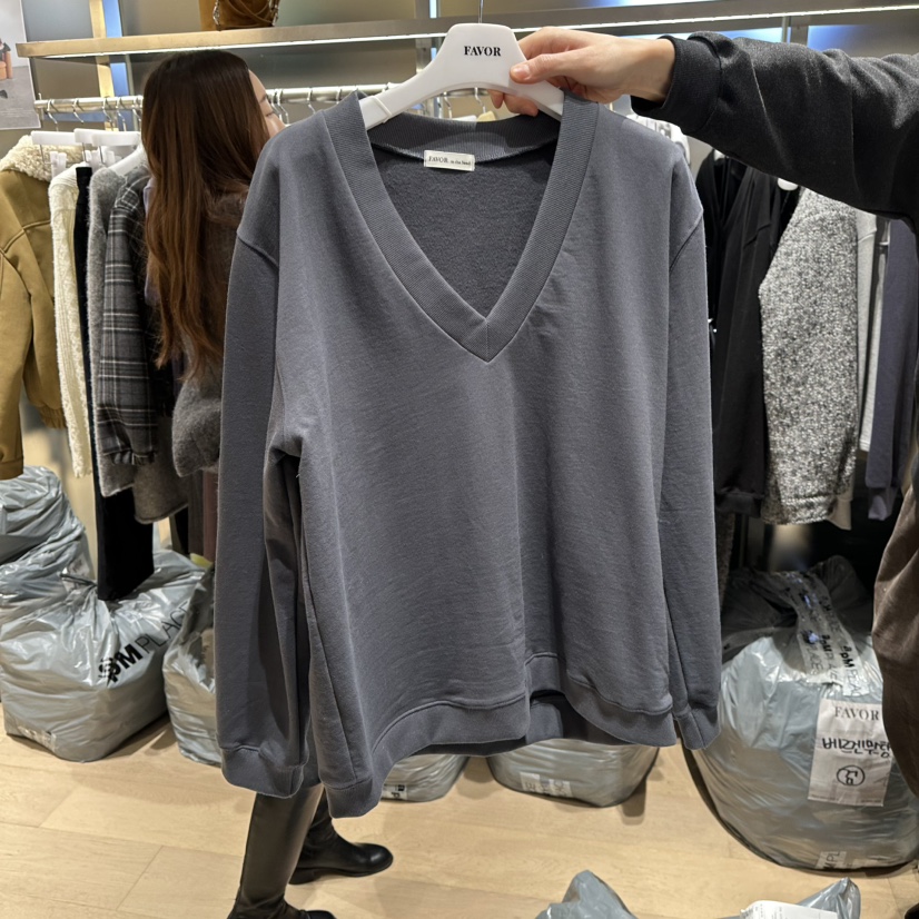 FAVOR-P東大門㊣實拍女士新款熱賣人氣時尚職業推薦25秋冬衛衣FAVOR-P衛衣圖色2