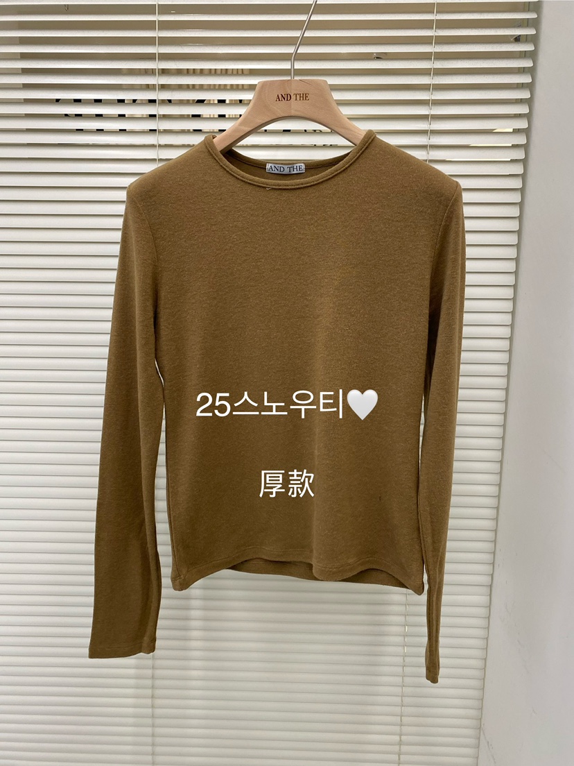 AND THE東大門㊣代購女士新款時尚人氣熱賣推薦休閑長袖T恤AND THE長袖T恤