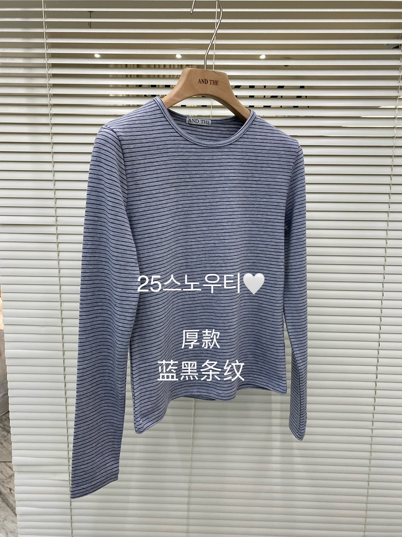 AND THE東大門㊣代購女士新款時尚人氣熱賣推薦休閑長袖T恤AND THE長袖T恤圖色3