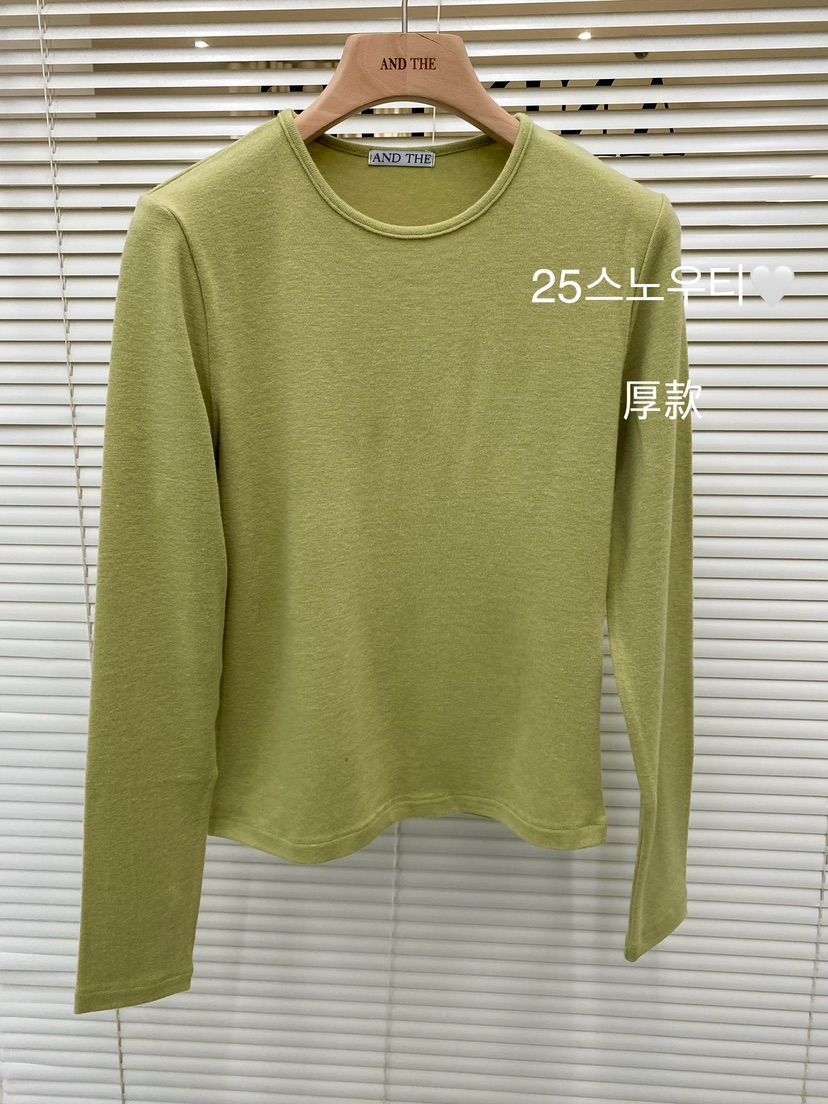 AND THE東大門㊣代購女士新款時尚人氣熱賣推薦休閑長袖T恤AND THE長袖T恤圖色6