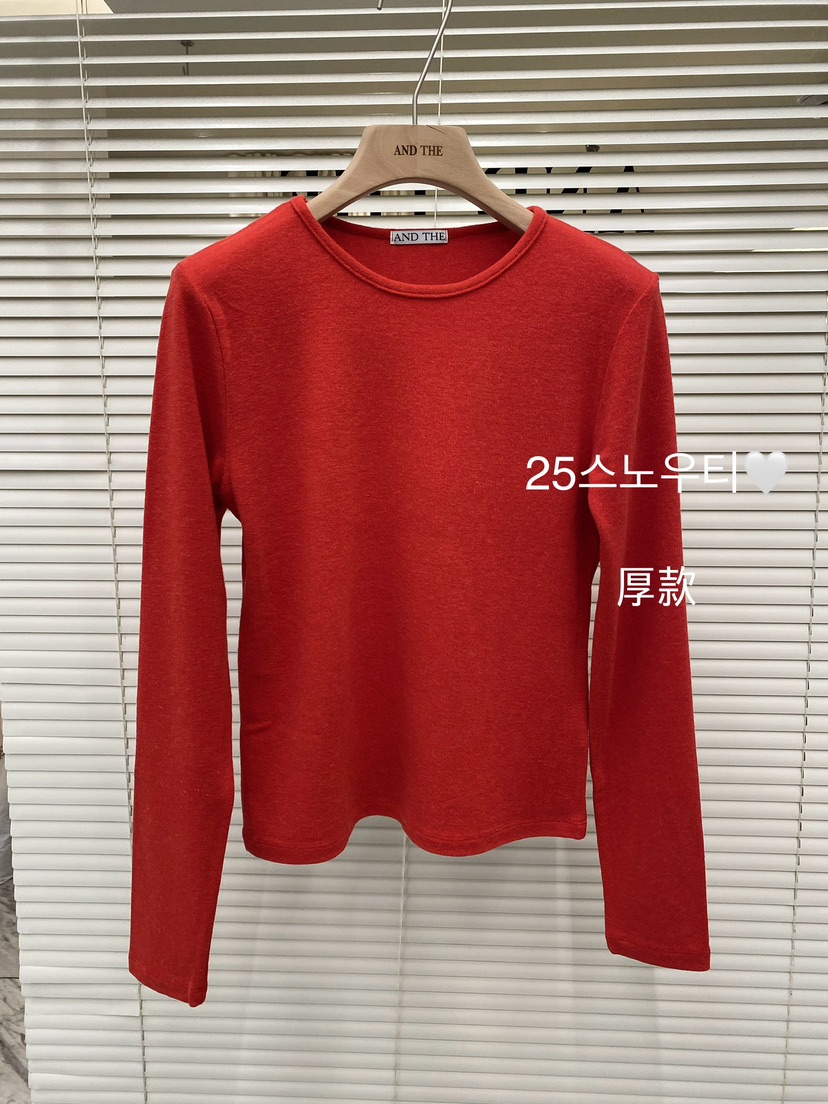 AND THE東大門㊣代購女士新款時尚人氣熱賣推薦休閑長袖T恤AND THE長袖T恤圖色8