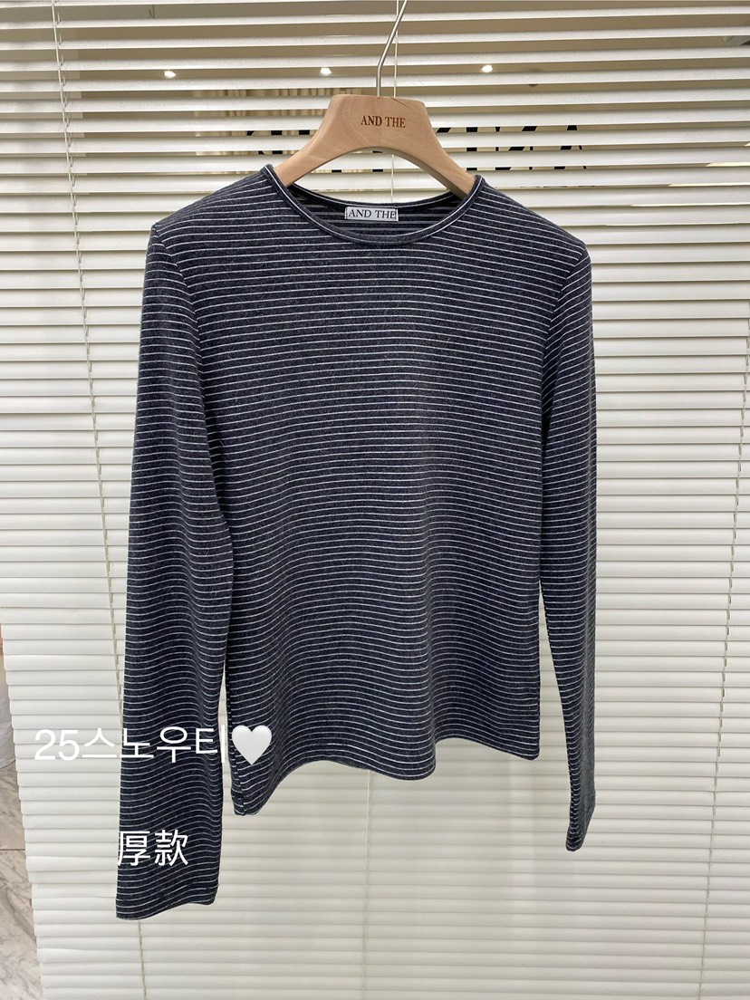 AND THE東大門㊣代購女士新款時尚人氣熱賣推薦休閑長袖T恤AND THE長袖T恤圖色10