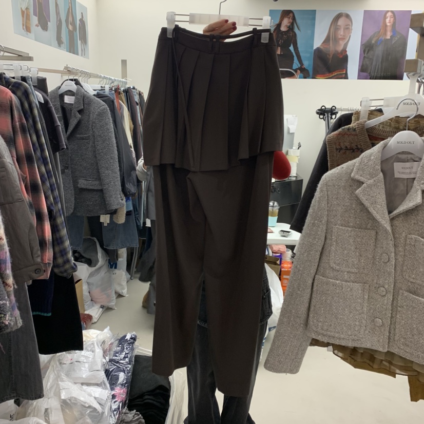 SOLD OUT東大門㊣實拍女裝新品25秋冬熱賣真品職業時尚裙褲SOLD OUT裙褲