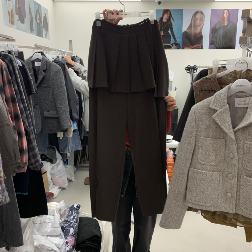 SOLD OUT東大門㊣實拍女裝新品25秋冬熱賣真品職業時尚裙褲SOLD OUT裙褲