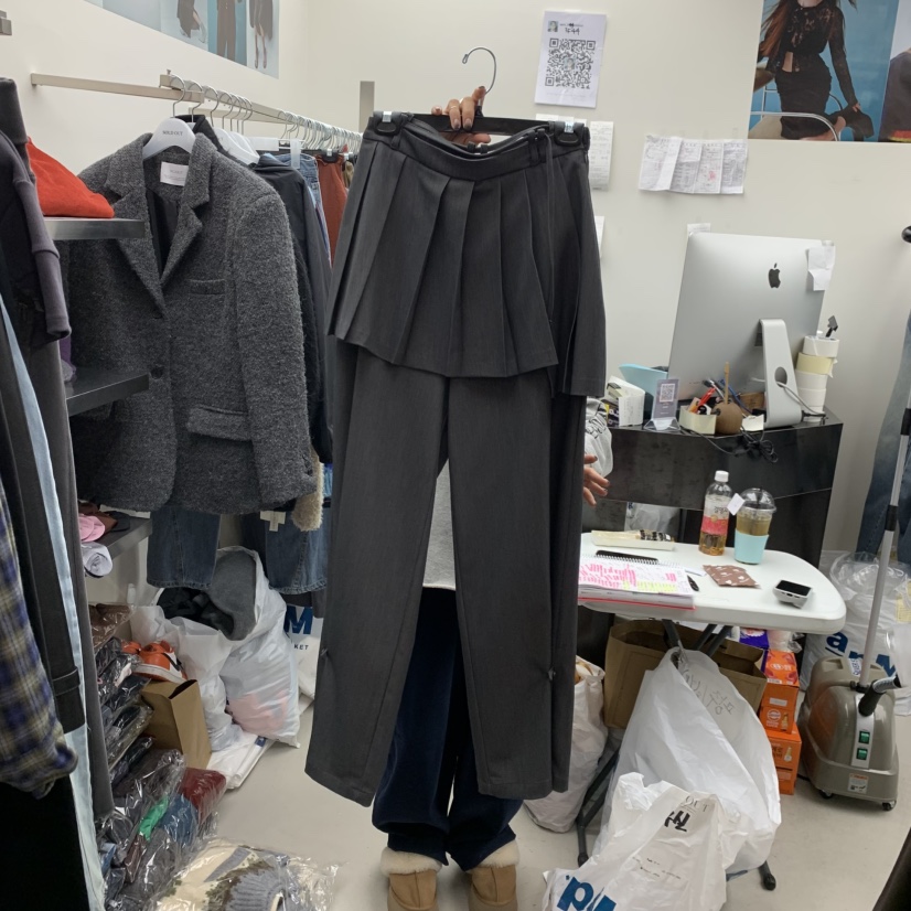 SOLD OUT東大門㊣實拍女裝新品25秋冬熱賣真品職業時尚裙褲SOLD OUT裙褲圖色2
