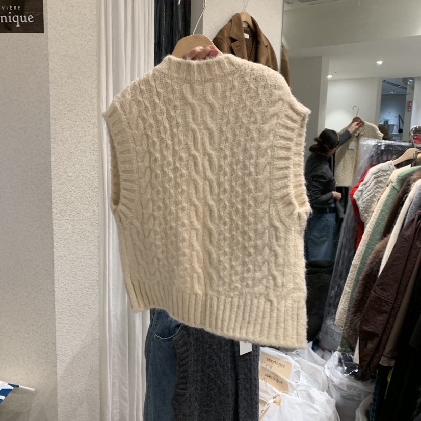 SSEMIENNE韓國直郵㊣女士新款職業推薦真品時尚人氣休閑馬甲SSENIQUE馬甲