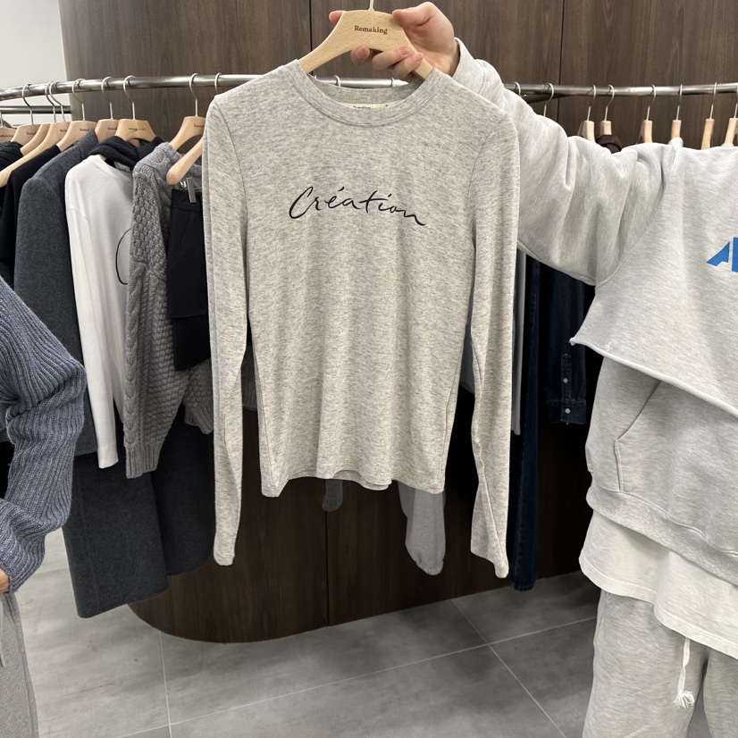 URBANSTORY/REMAKING韓國直郵㊣女裝新款真品職業25秋冬長袖T恤Remaking/URBANSTORY長袖T恤圖色2