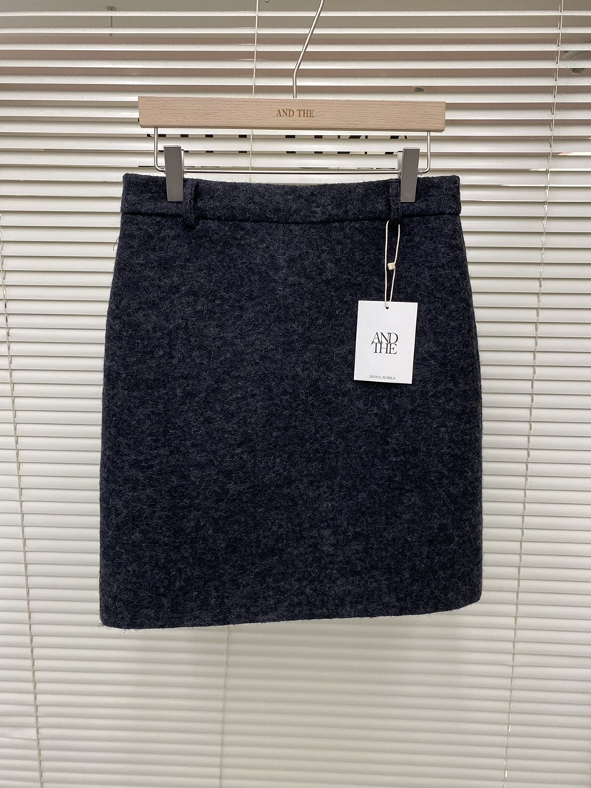 AND THE東大門㊣實拍女裝新品真品25秋冬人氣職業推薦短裙AND THE短裙圖色2
