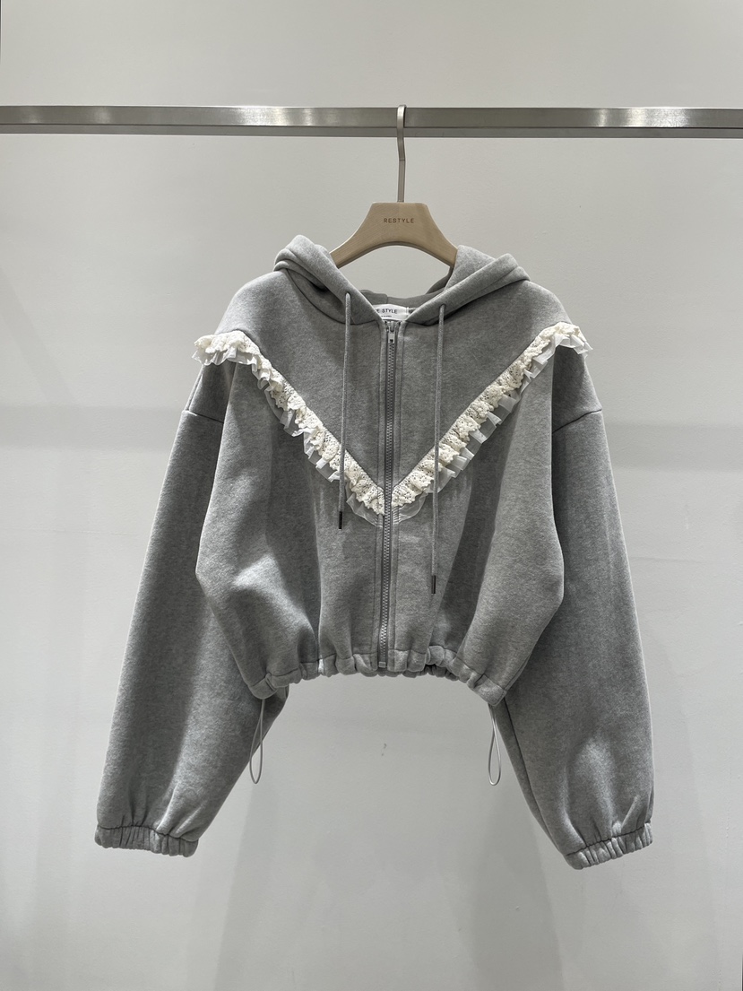 RE STYLE-Q東大門㊣直郵女裝新品25秋冬人氣熱賣夾克拉鏈RE STYLE夾克圖色2