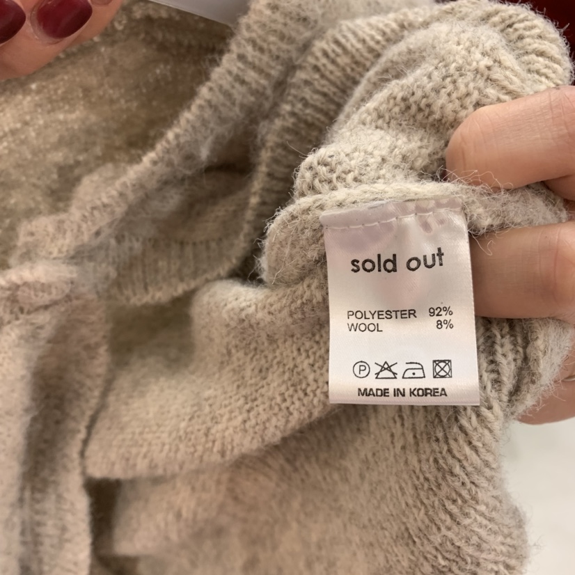 SOLD OUT東大門㊣直郵女裝新品真品休閑25秋冬熱賣推薦針織衫SOLD OUT針織衫