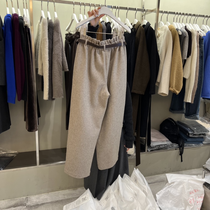 FAVE/FAVOURITE東大門㊣代購女裝新品人氣真品休閑褲含腰帶FAVOURITE休閑褲